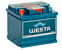 Аккумулятор автомобильный WESTA 6СТ-50Ah R+ 490A