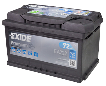аккумулятор Exide Premium 6СТ 72Ah 720A